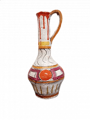 Majolica and glaze vase by MammaRò, 1970s