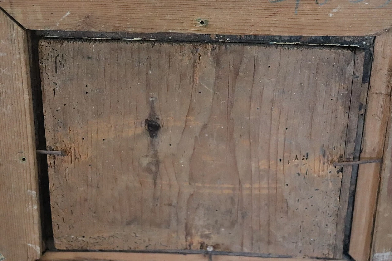 Paesaggio veneziano, olio su tavola di abete, inizio '800 8