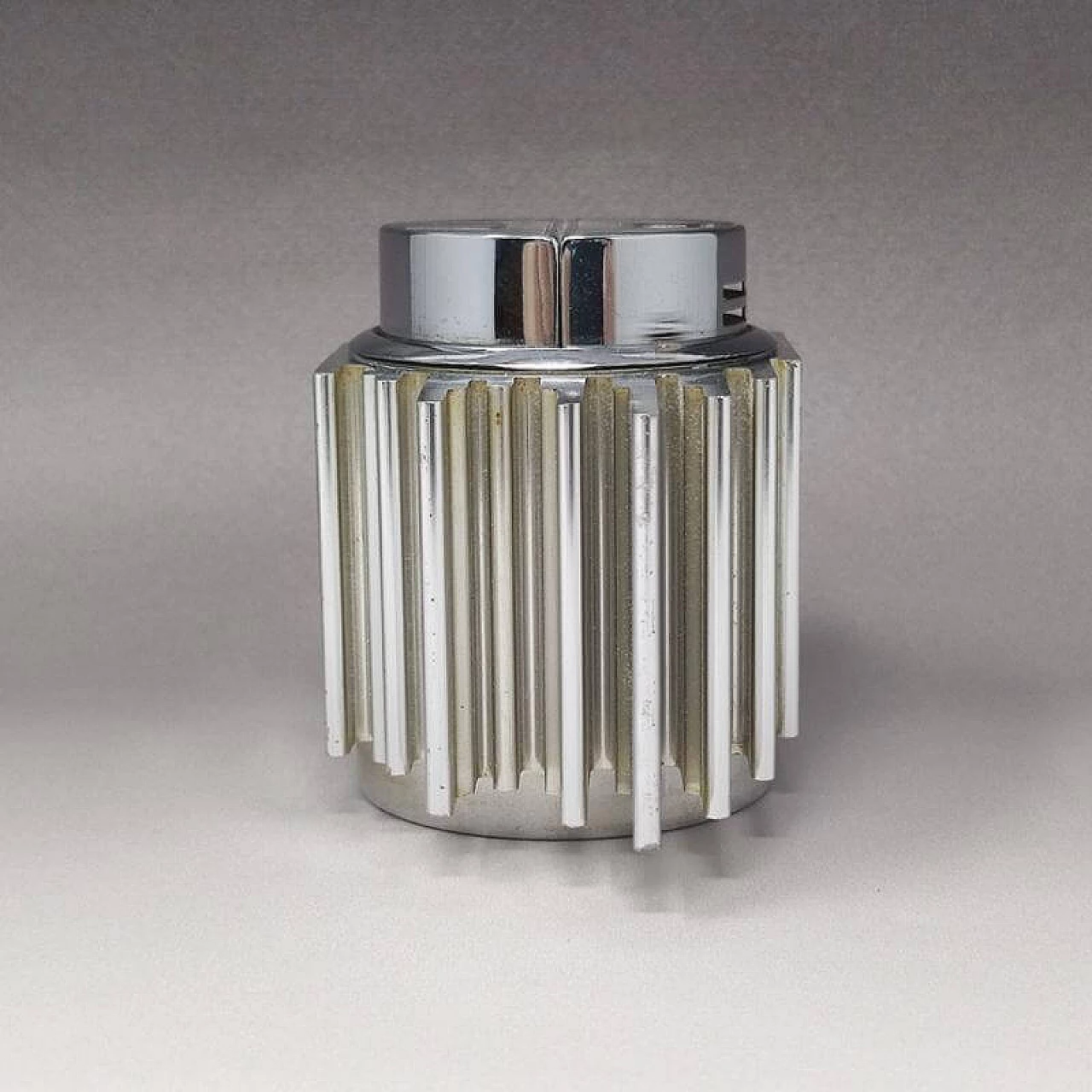 Aluminum table lighter by Sarome, 1960s 5