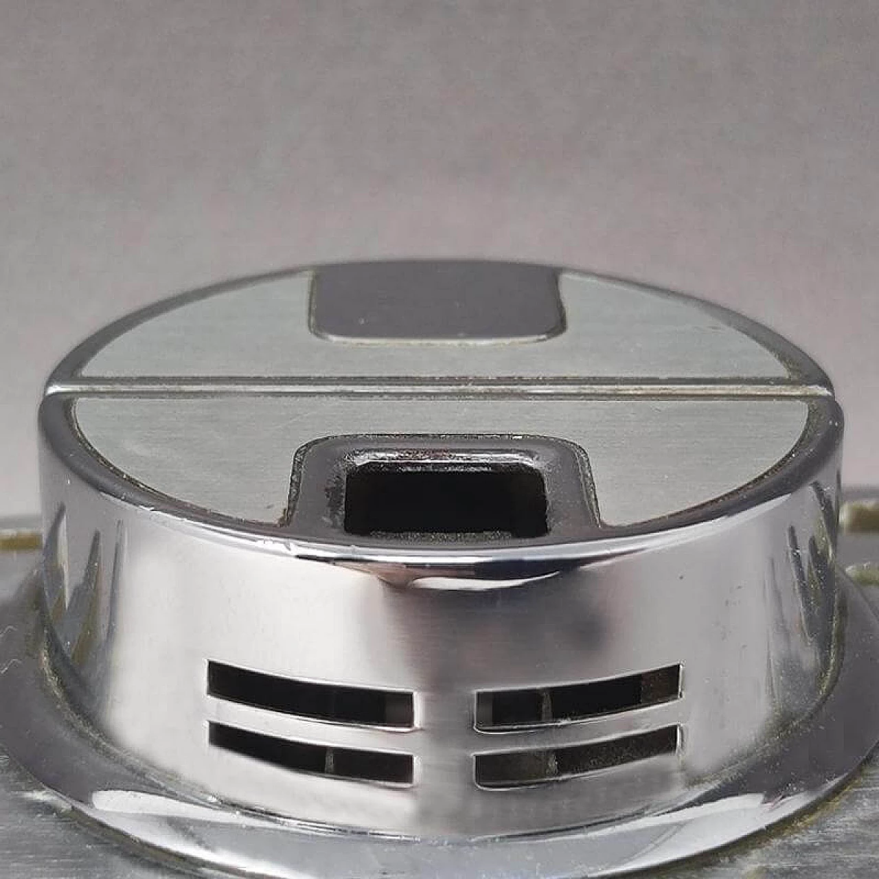 Aluminum table lighter by Sarome, 1960s 7