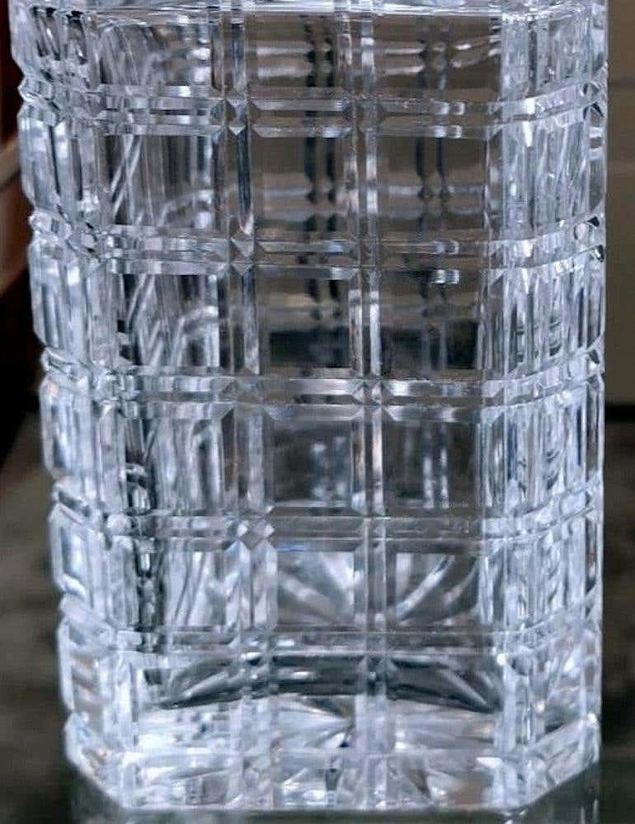Whisky bottle in ground Florentine crystal, 1990s 16