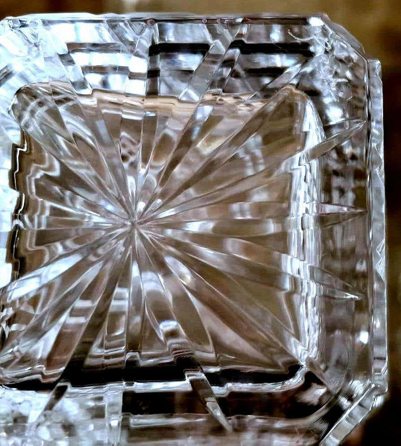 Whisky bottle in ground Florentine crystal, 1990s 17