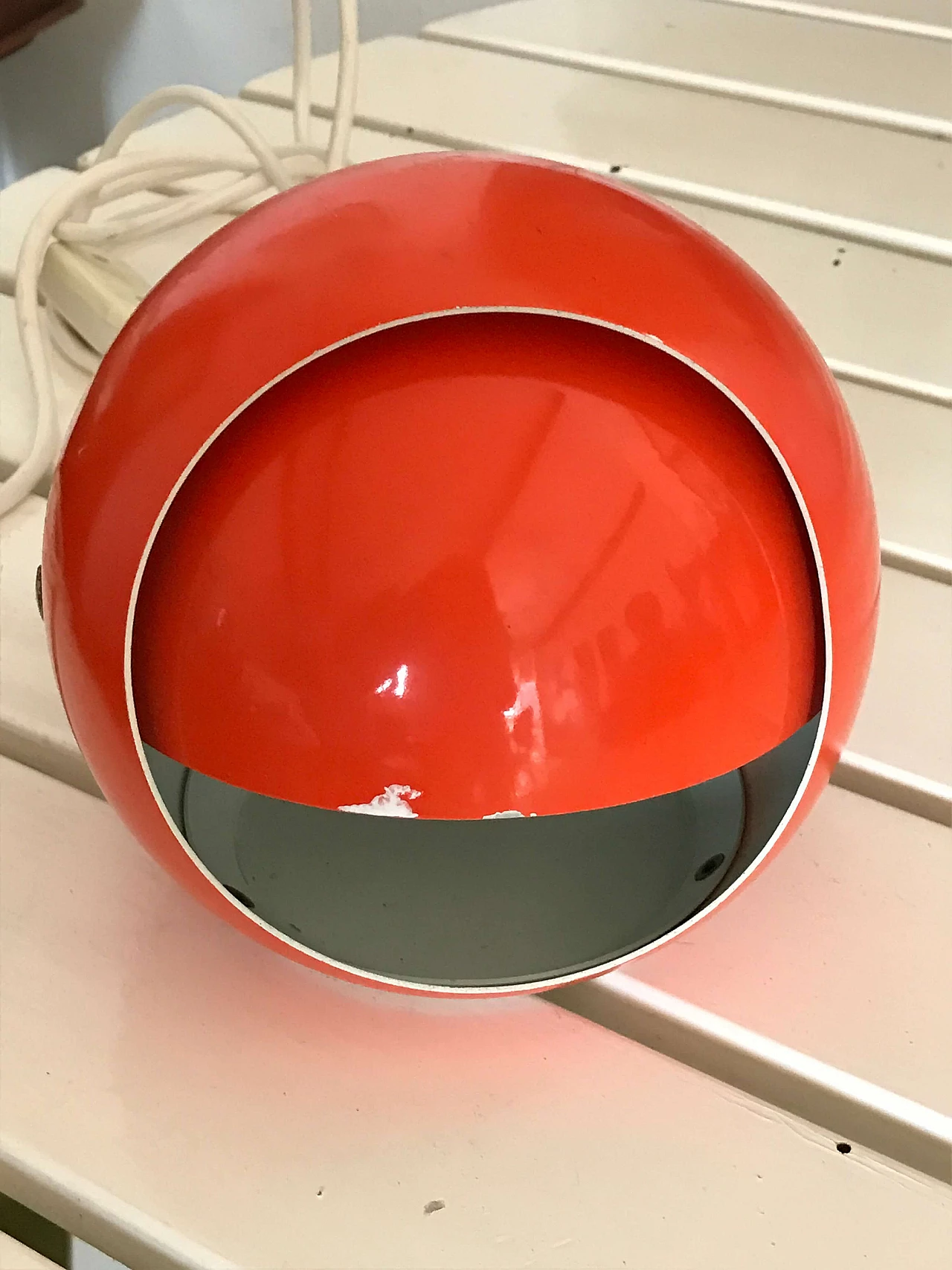 Orange metal table lamp by Stilux Milano, 1970s 2