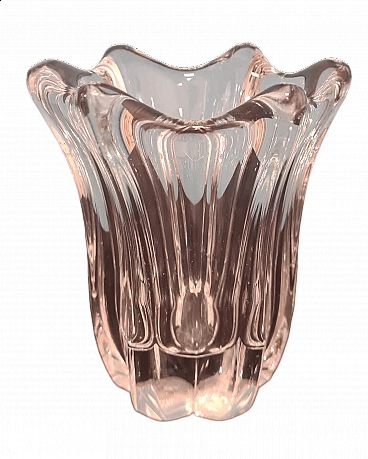 Crystal vase by Daum, 1980s