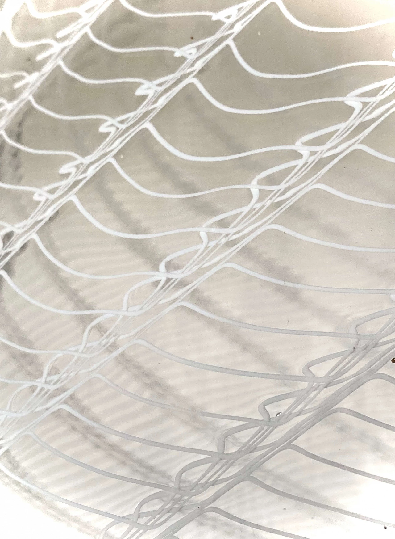 Lampada a sospensione a campana in vetro di Murano, anni '70 2