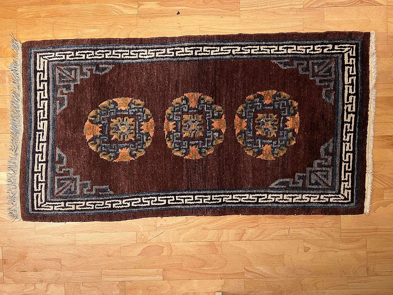 Tibetan wool Khaden rug, 1920s 1