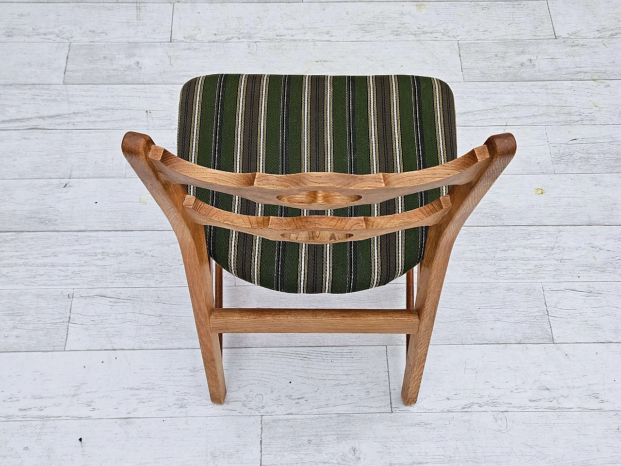 6 Danish chairs in oak and fabric, 1970s 13