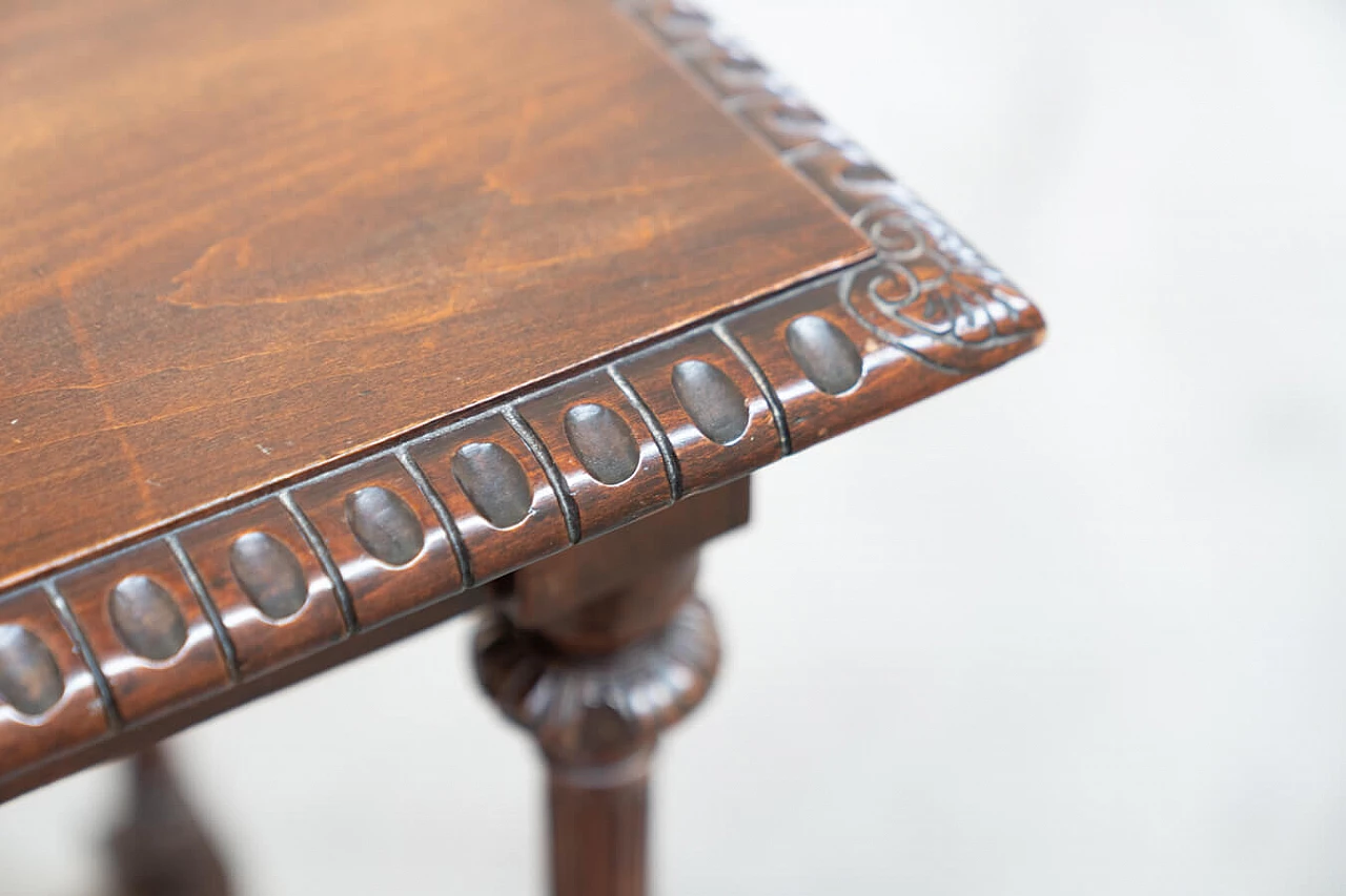 Louis XIV style solid cherry wood writing desk, late 19th century 14