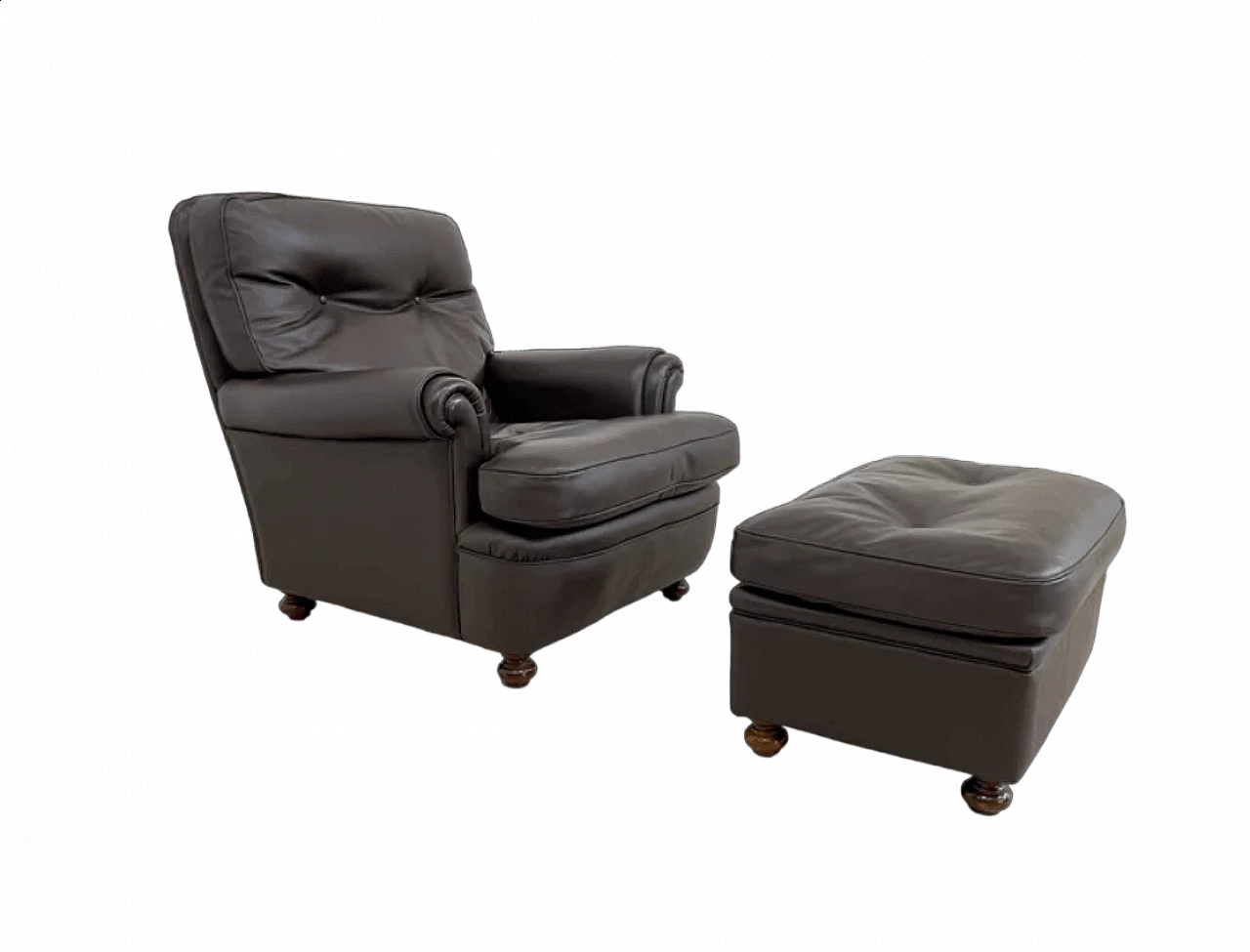 Poltrona e pouf di Poltrona Frau, anni '50 6