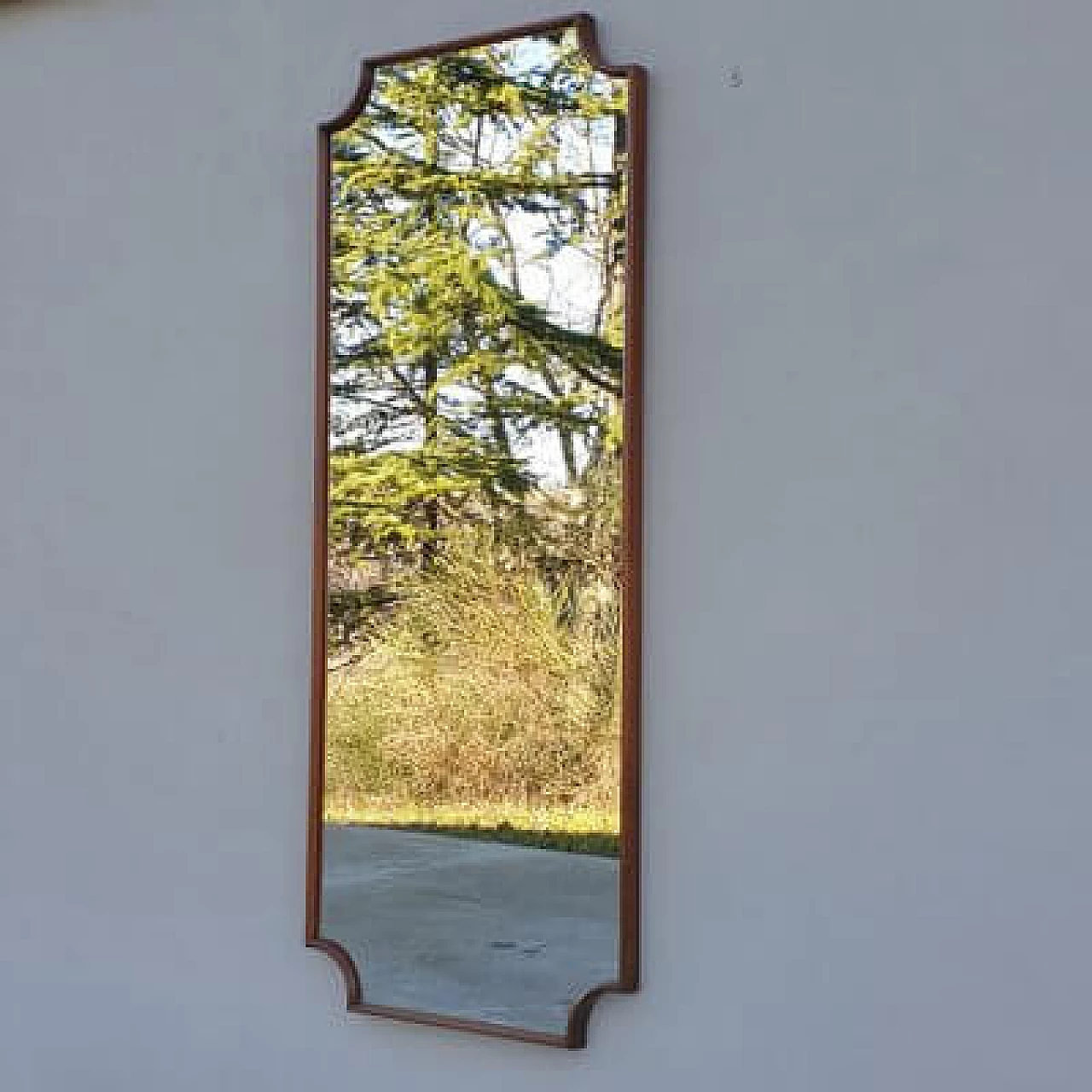 Mirror with wooden frame, 1950s 2