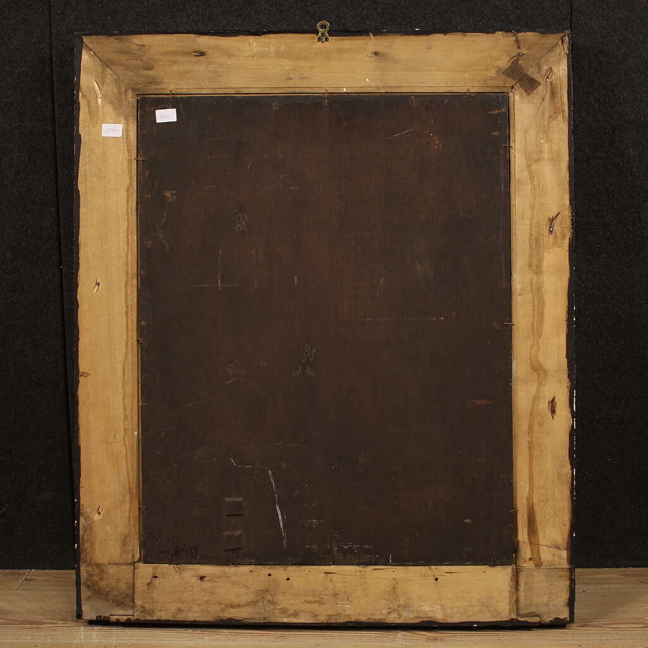 Madonna col bambino, olio su tavola fiamminga, prima metà '600 11