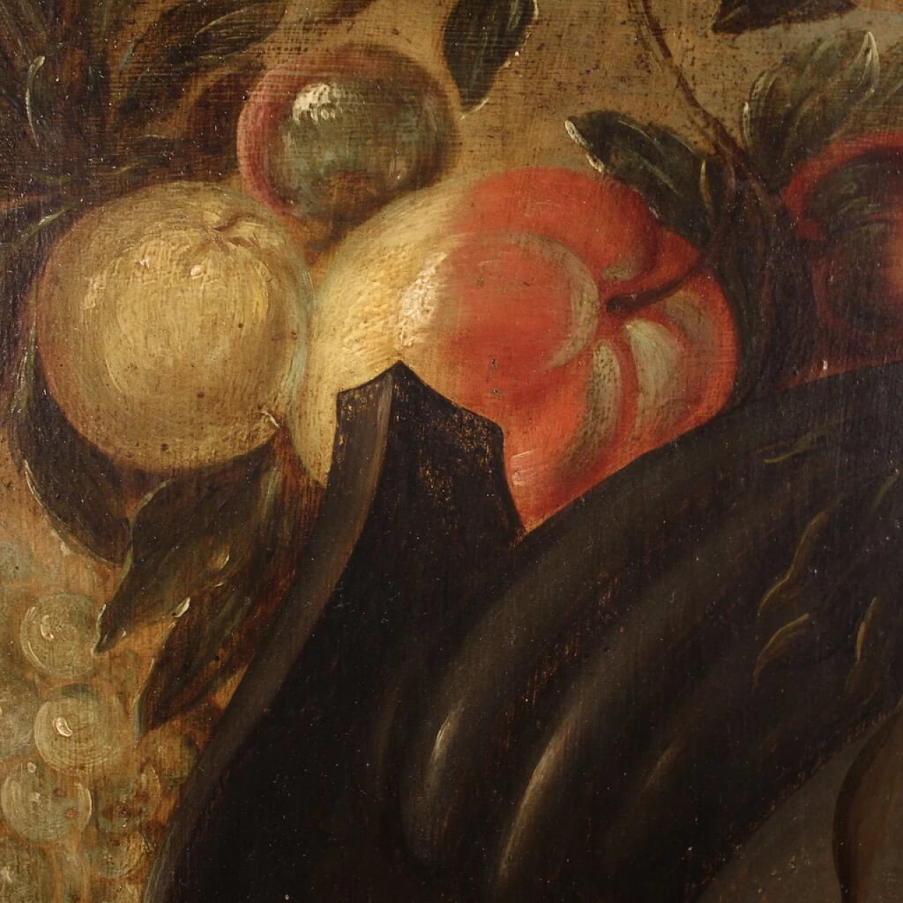 Madonna col bambino, olio su tavola fiamminga, prima metà '600 12