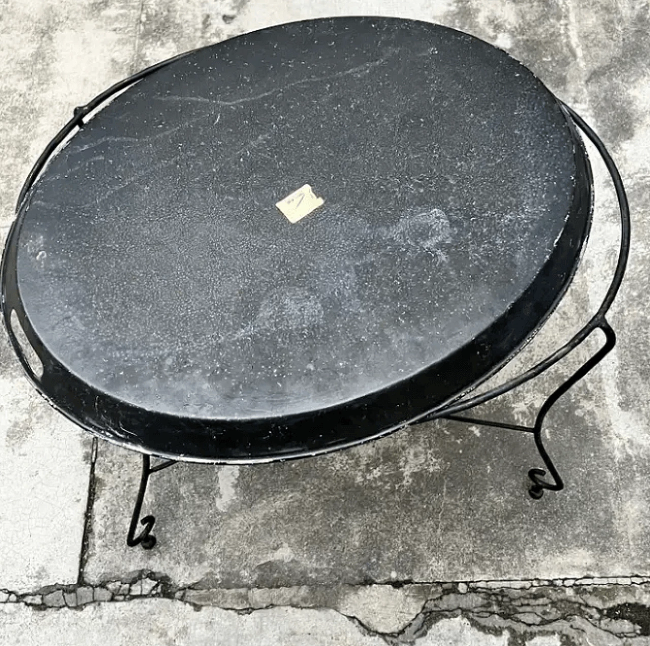 Vassoio in metallo serigrafato con Piedistallo di Piero Fornasetti, anni '50 8