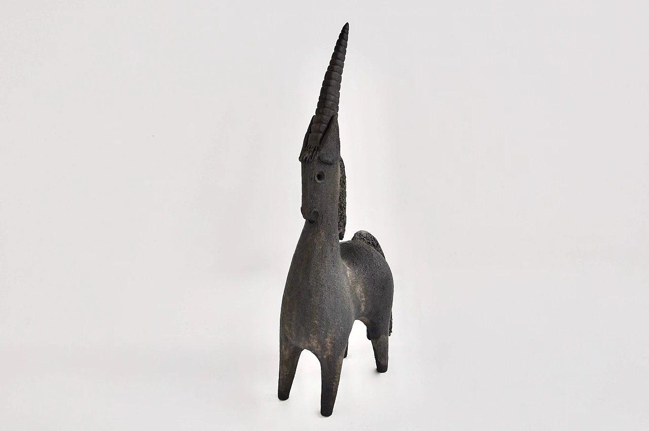 Ceramic unicorn by Dominique Pouchain, 1980s 5