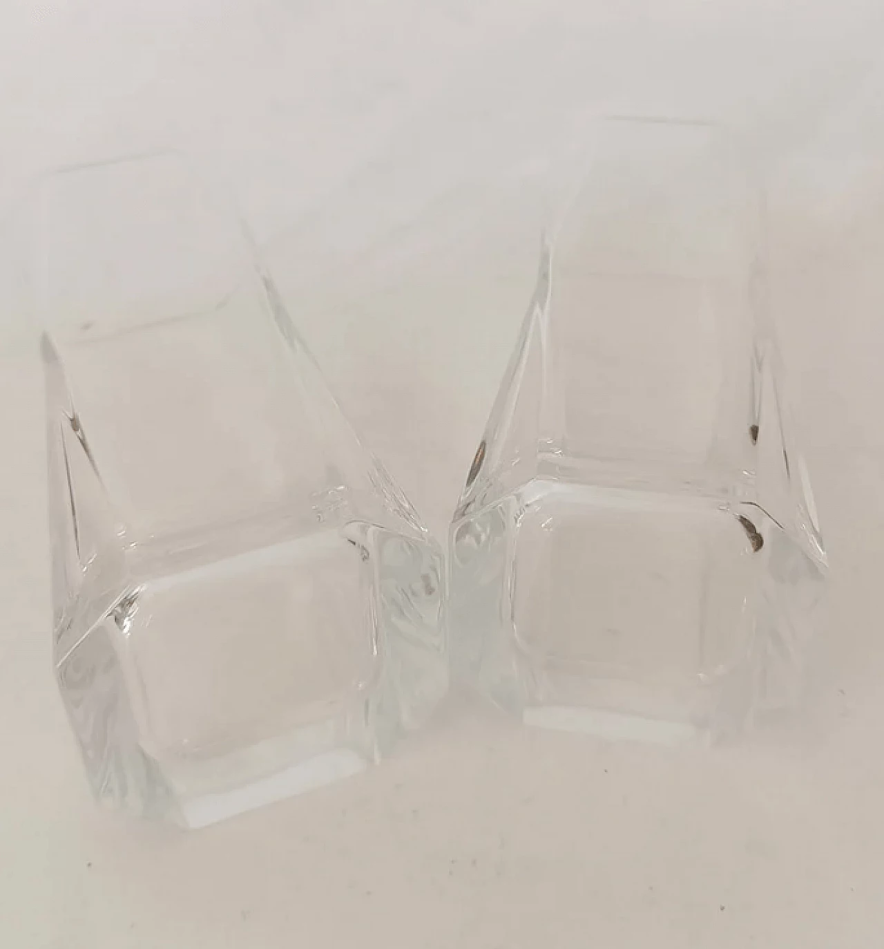 6 Bicchieri e un secchiello per il ghiaccio in vetro di Cini Boeri, anni '90 8