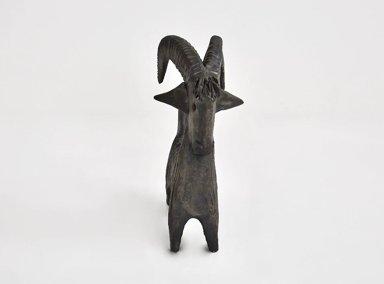 Scultura di capra in ceramica di Dominique Pouchain, anni '80 5