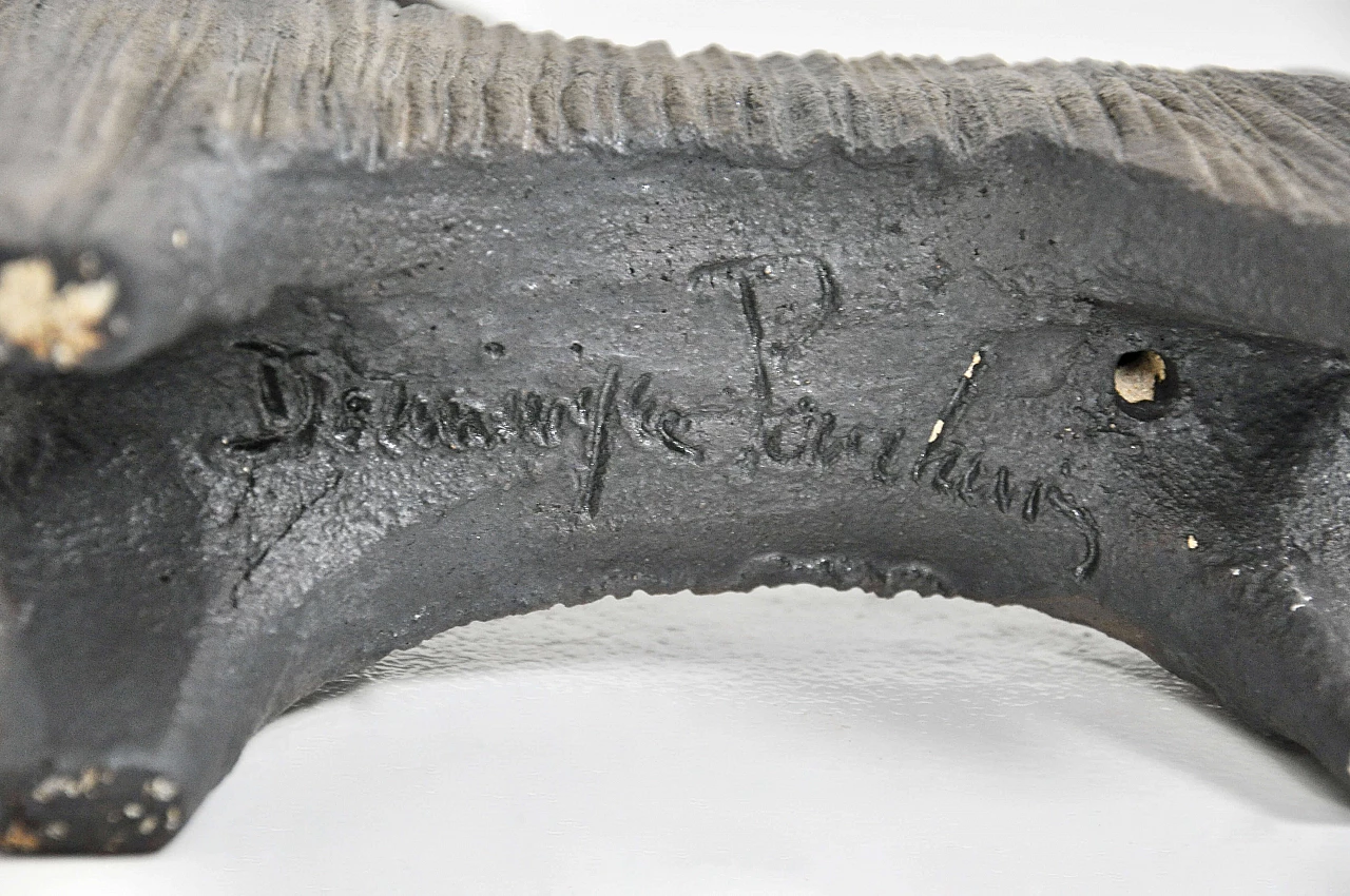 Scultura di capra in ceramica di Dominique Pouchain, anni '80 6