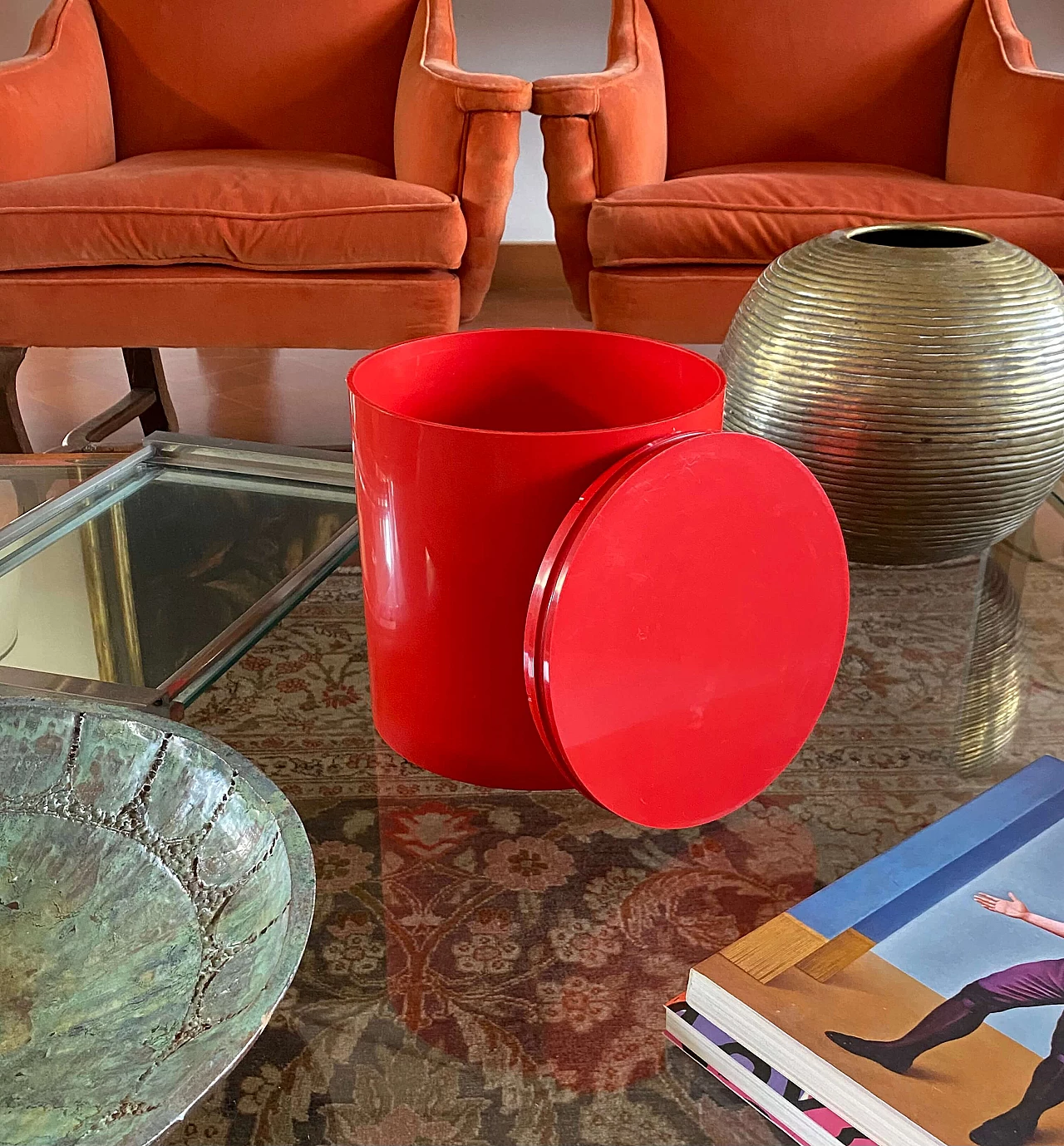 Barattolo/cestino 7305 di Anna Castelli Ferrieri per Kartell, anni '70 7