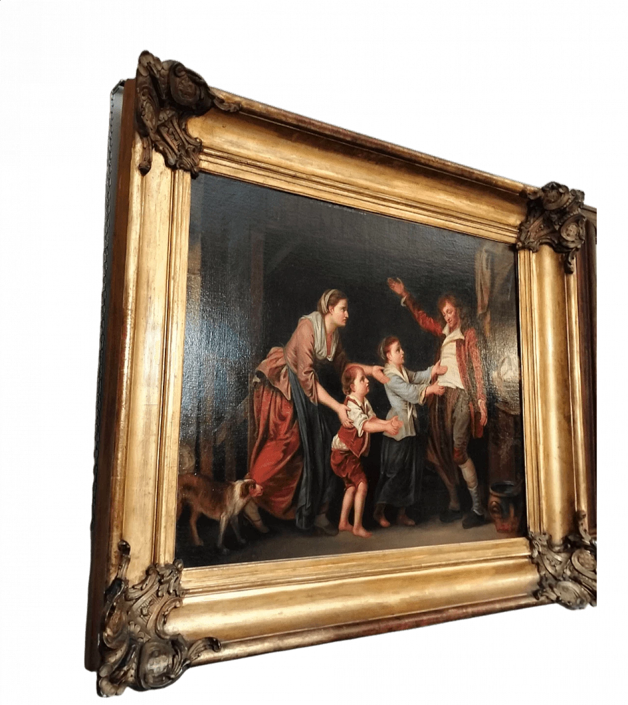 Scena di famiglia, olio su tela, 1875 10