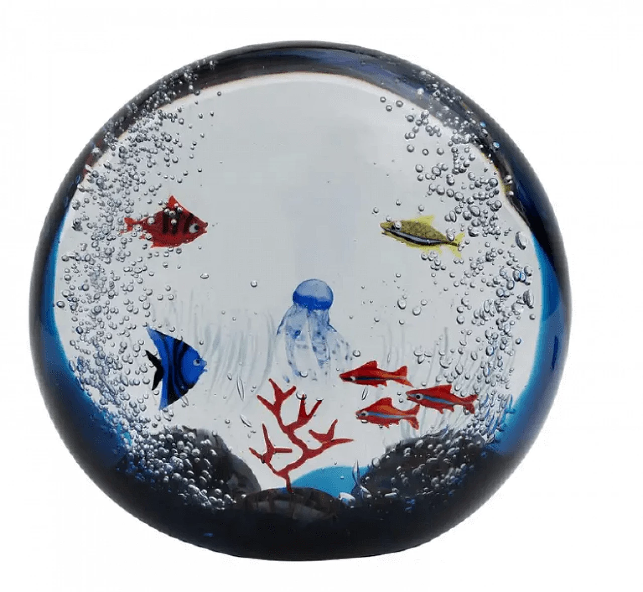Murano glass aquarium by Moro Mariano, 1980s 1