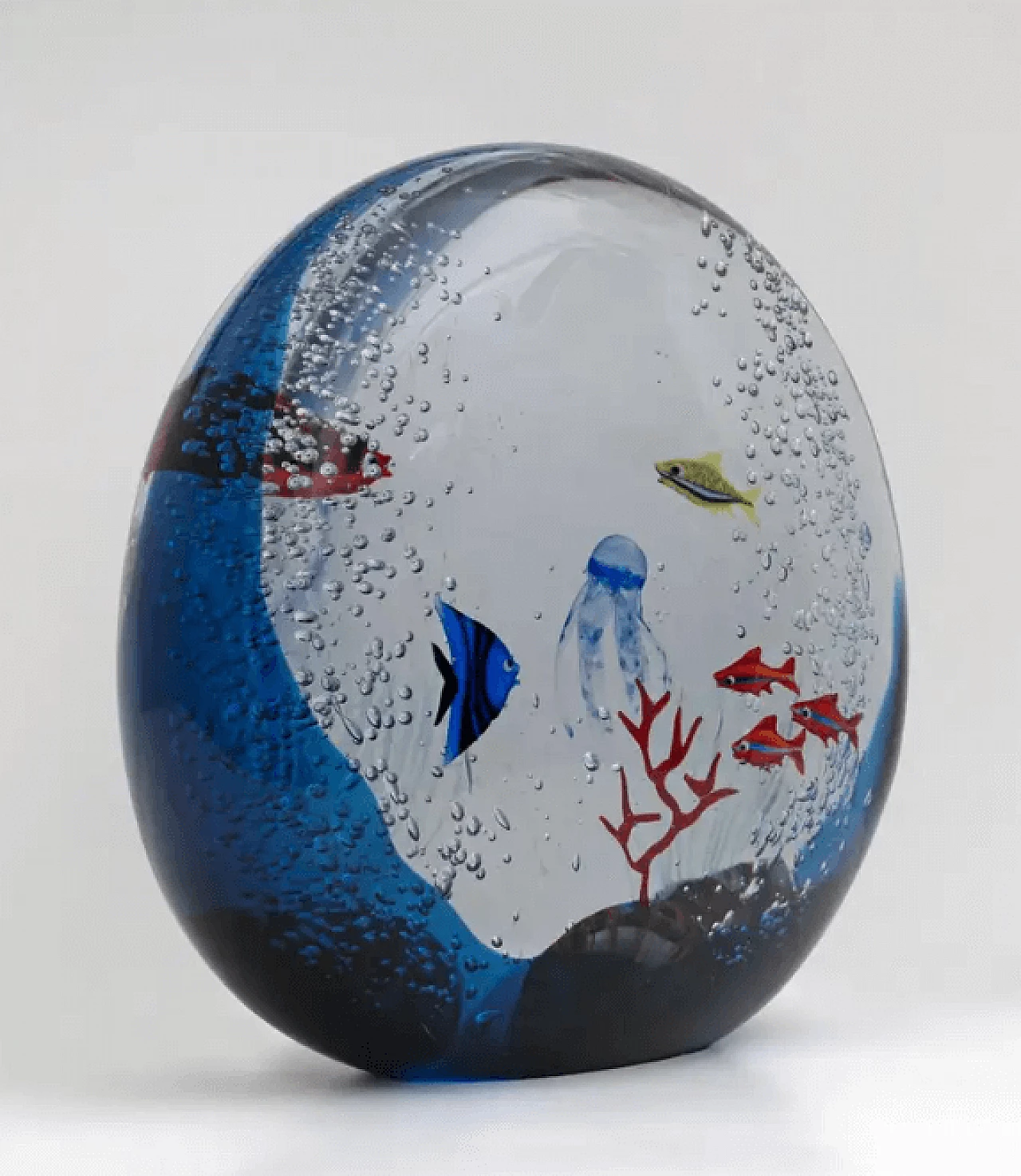 Murano glass aquarium by Moro Mariano, 1980s 2