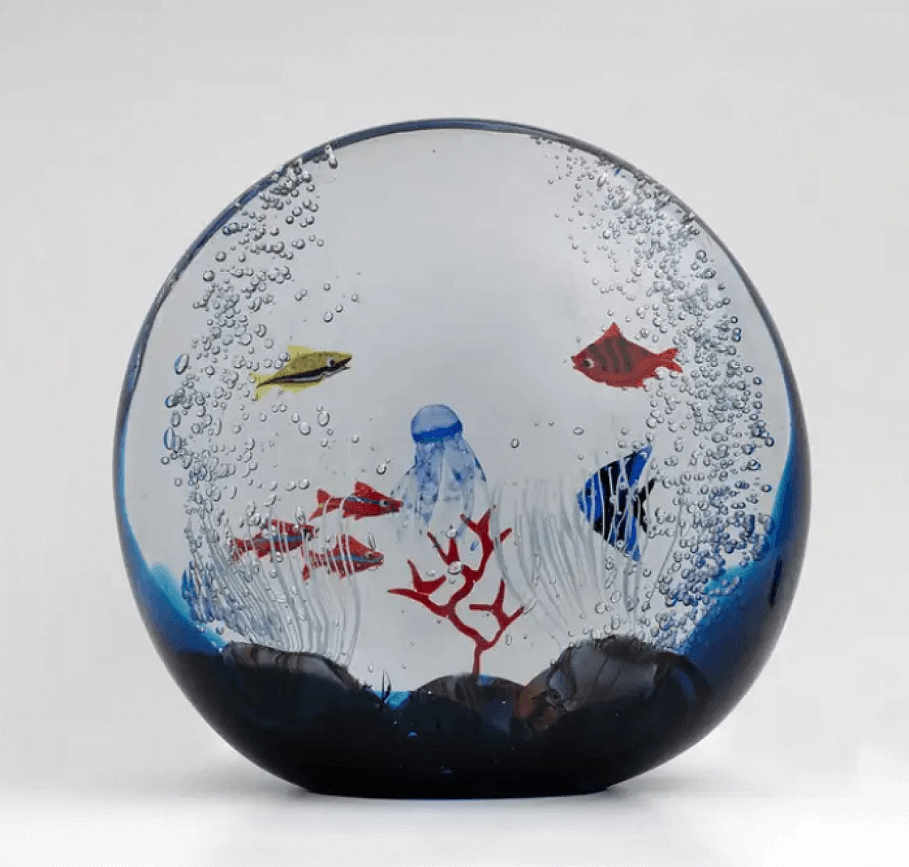 Murano glass aquarium by Moro Mariano, 1980s 3