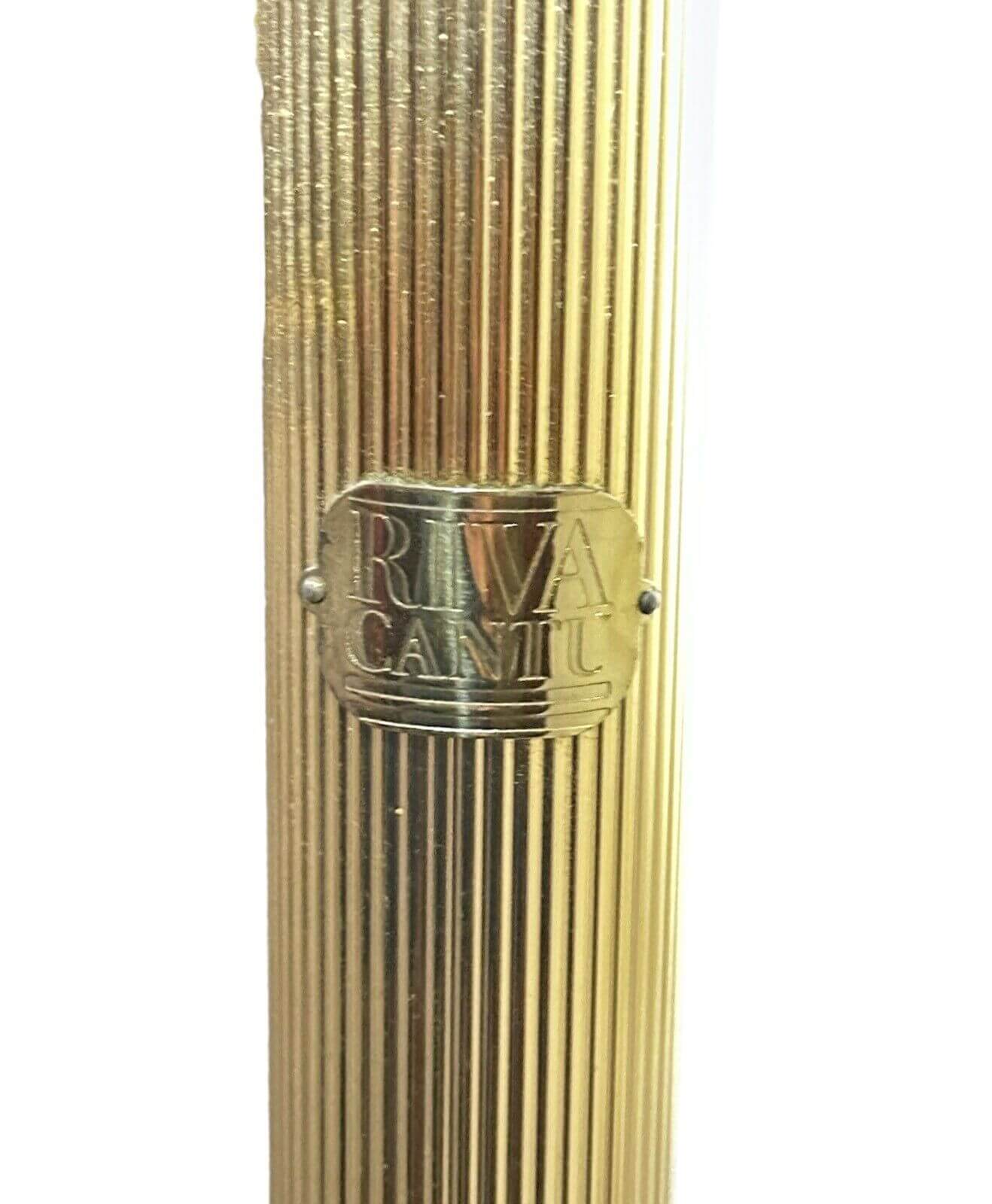 Letto matrimoniale in ottone massiccio di Riva Cantù, metà '900