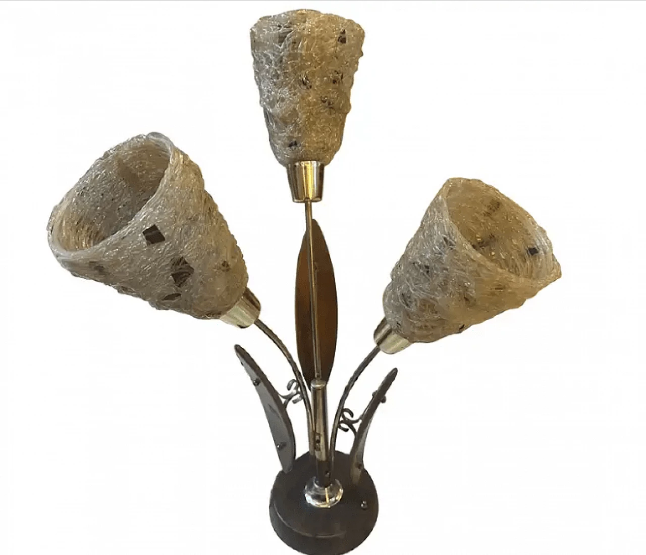 Metal, resin and plastic table lamp in Gaetano Pesce style, 1980s 1