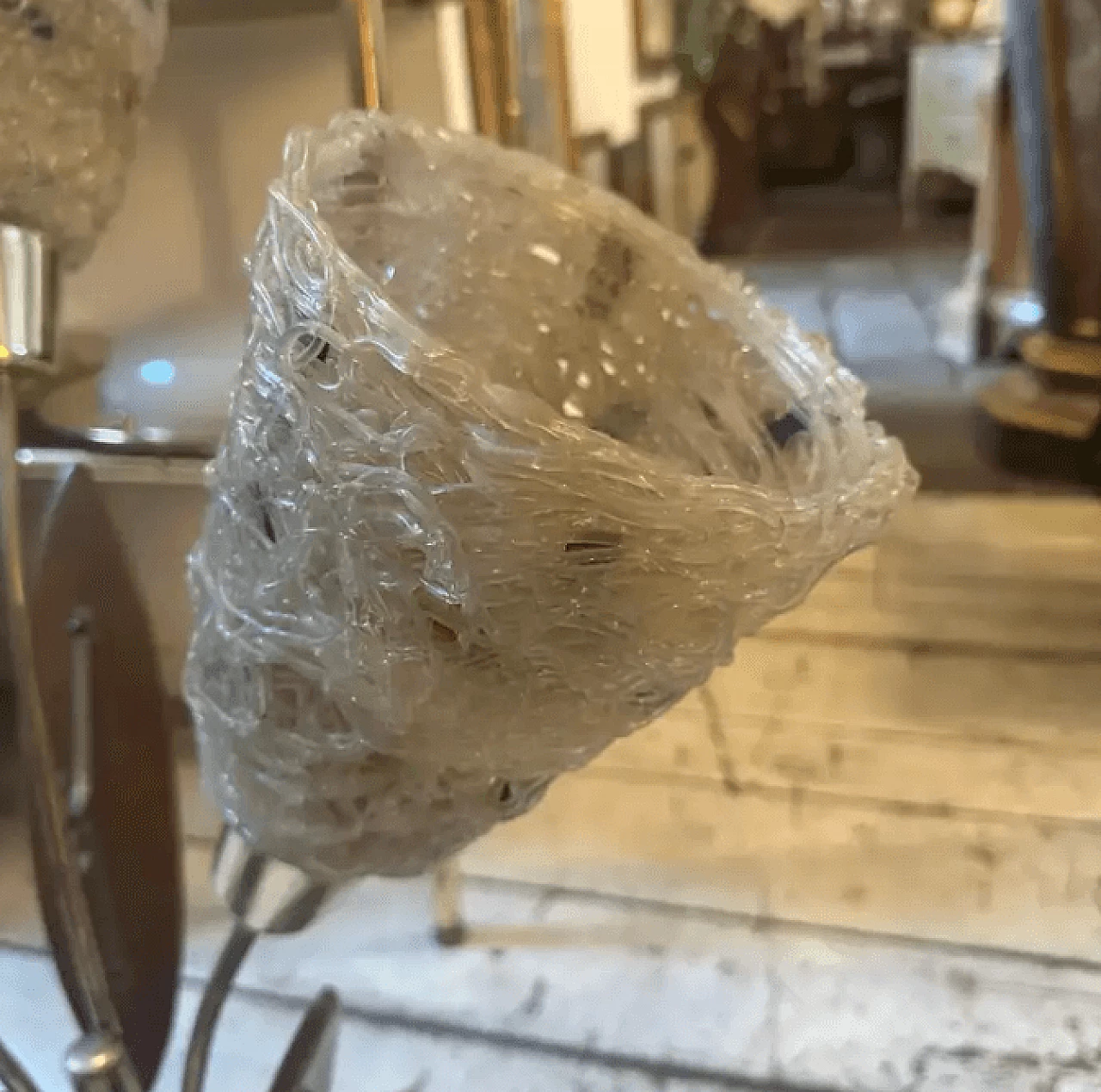 Metal, resin and plastic table lamp in Gaetano Pesce style, 1980s 3