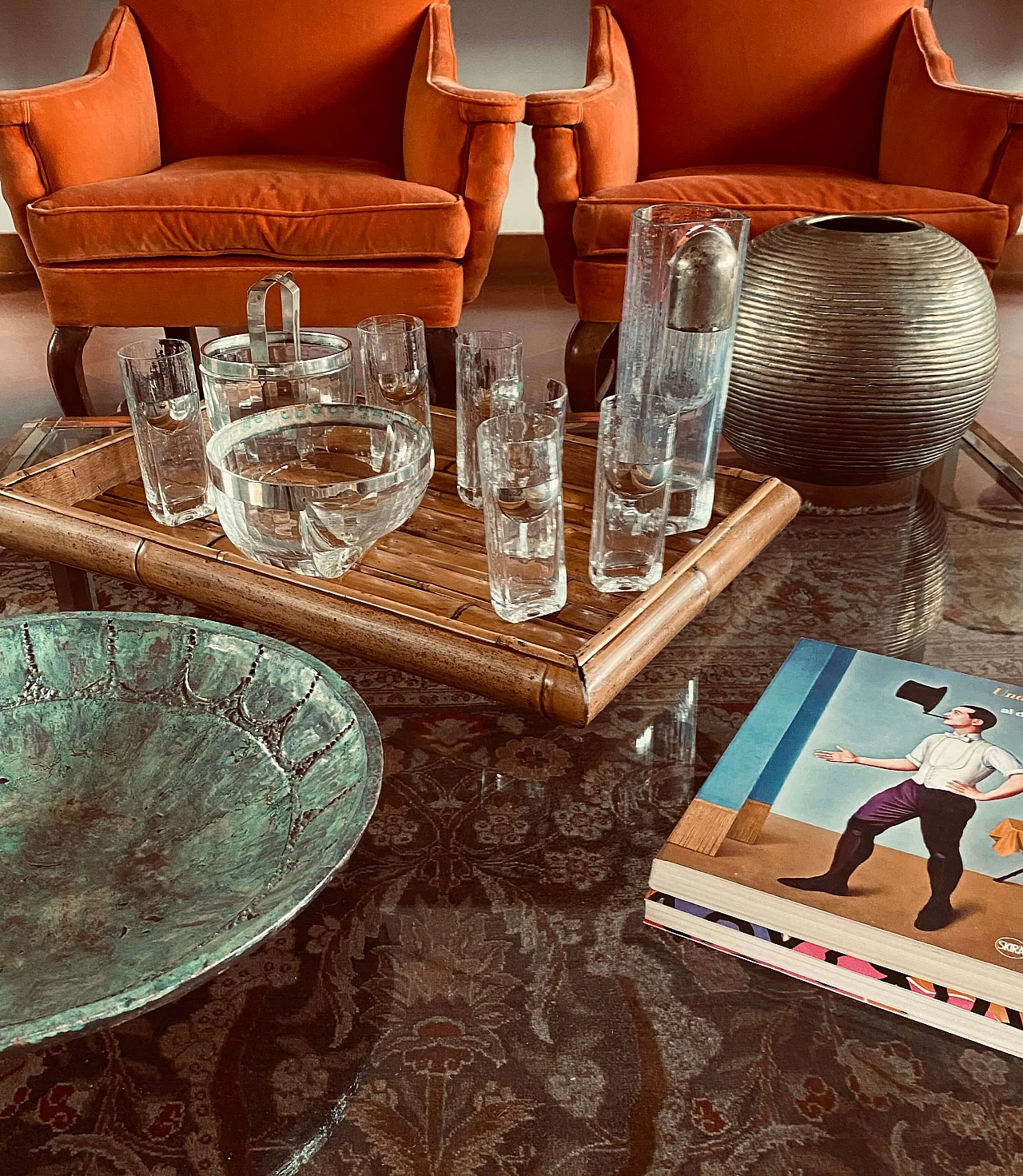 Servizio da cocktail di Taddei Sestini per Kristal Krisla, anni '70 2