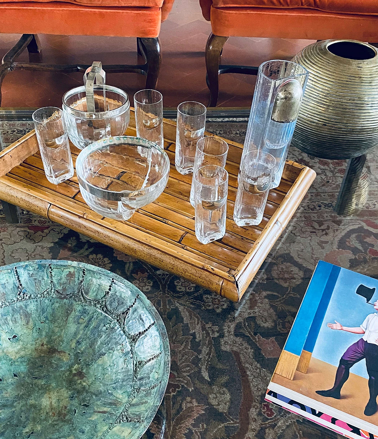 Servizio da cocktail di Taddei Sestini per Kristal Krisla, anni '70 4