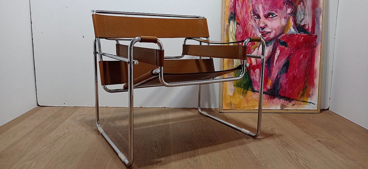 Poltrona Wassily B3 di Marcel Breuer per Matteograssi 1880, 1988 1