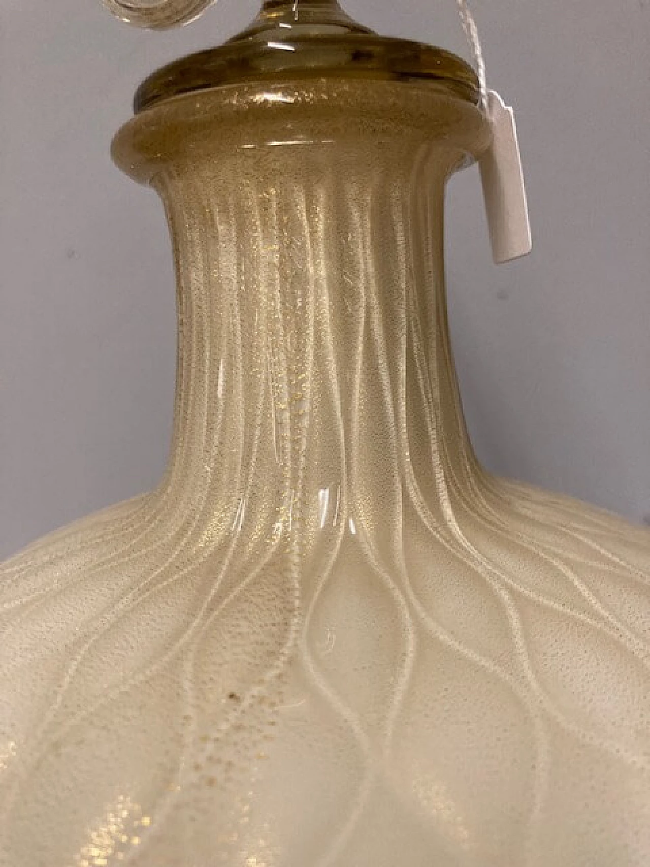 Milky Murano glass and gold amphora, 1940s 5