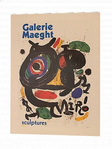 Poster for Joan Miró exhibition at the Galerie Maeght, 1970s