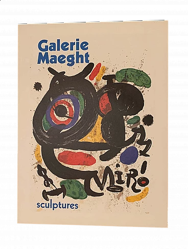 Manifesto per mostra di Joan Miró alla Galerie Maeght, anni '70
