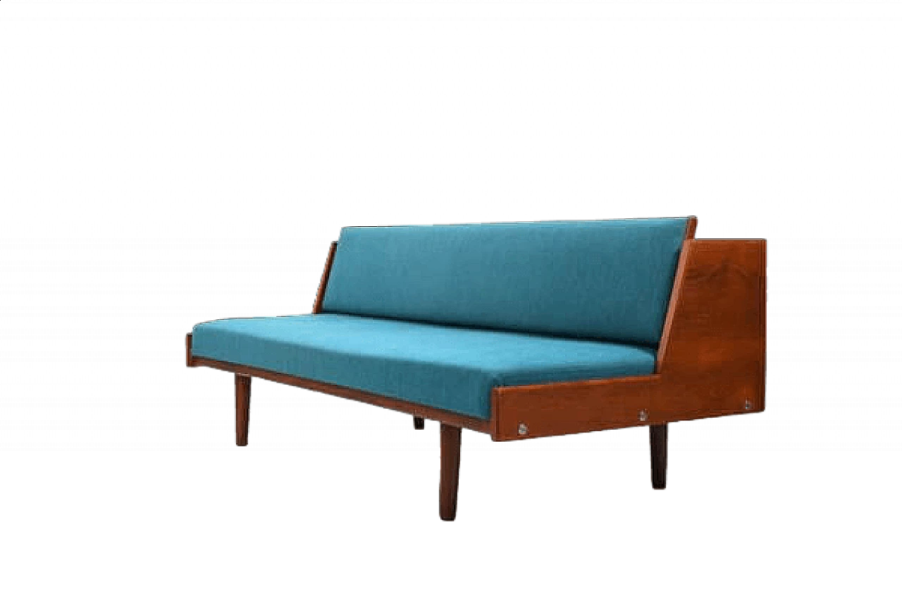 Ge-258 teak dormeuse by Hans Wegner for Getama, 1950s 15