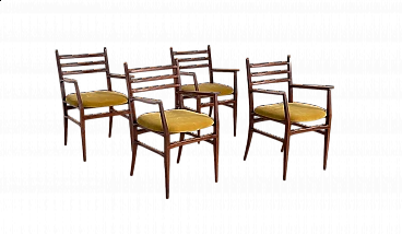 4 Trieste dining chairs by Guglielmo Ulrich for Saffa, 1960s