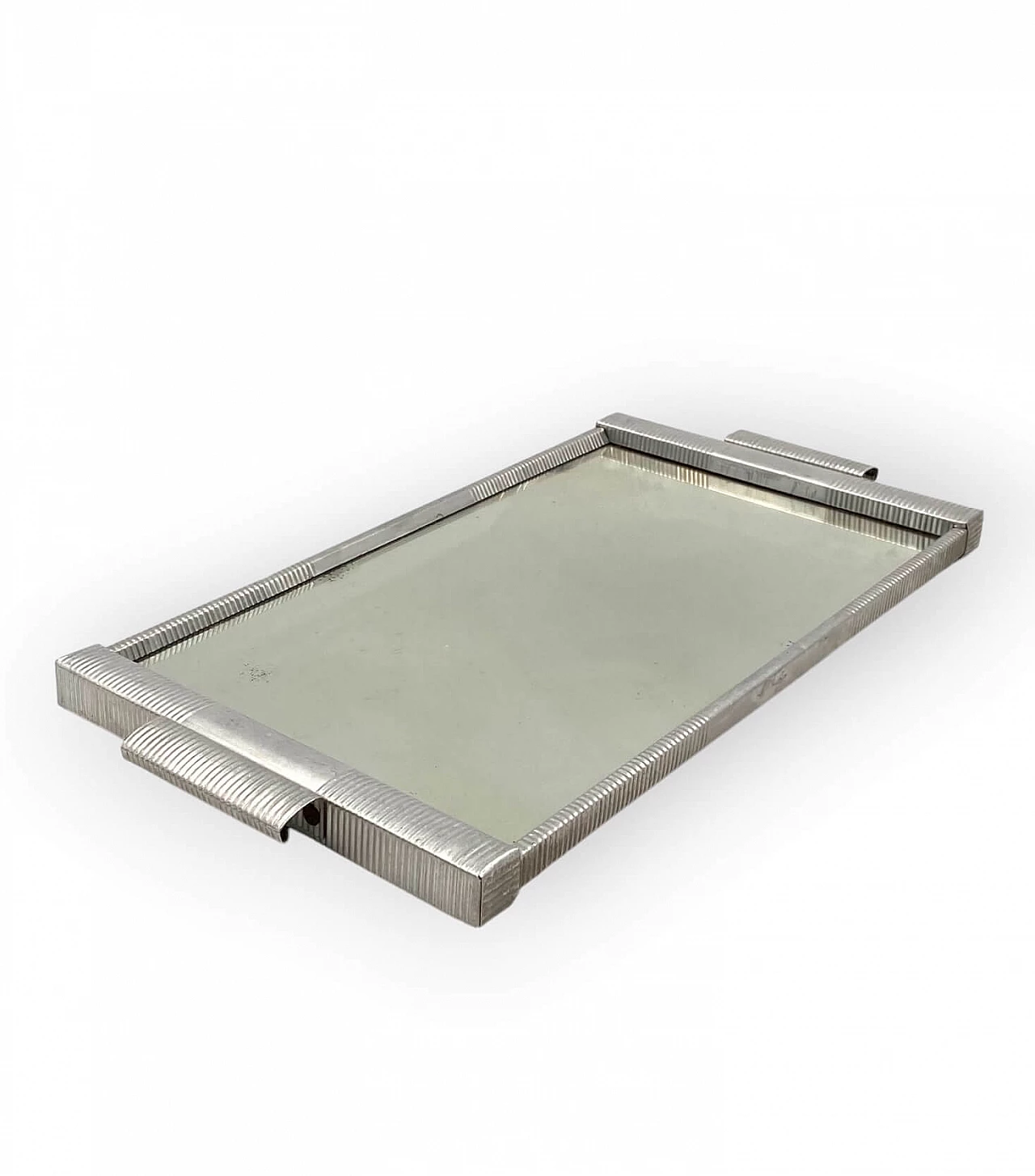 Art Deco mirrored pewter tray, 1930s 1