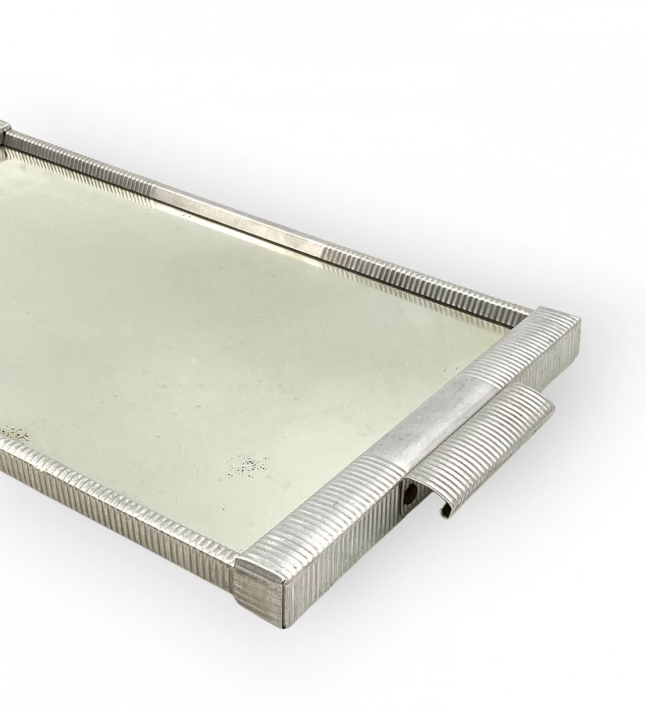 Art Deco mirrored pewter tray, 1930s 15