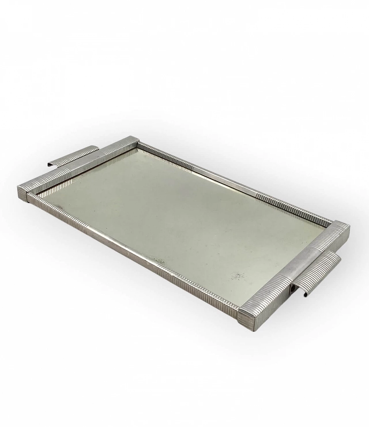 Art Deco mirrored pewter tray, 1930s 17