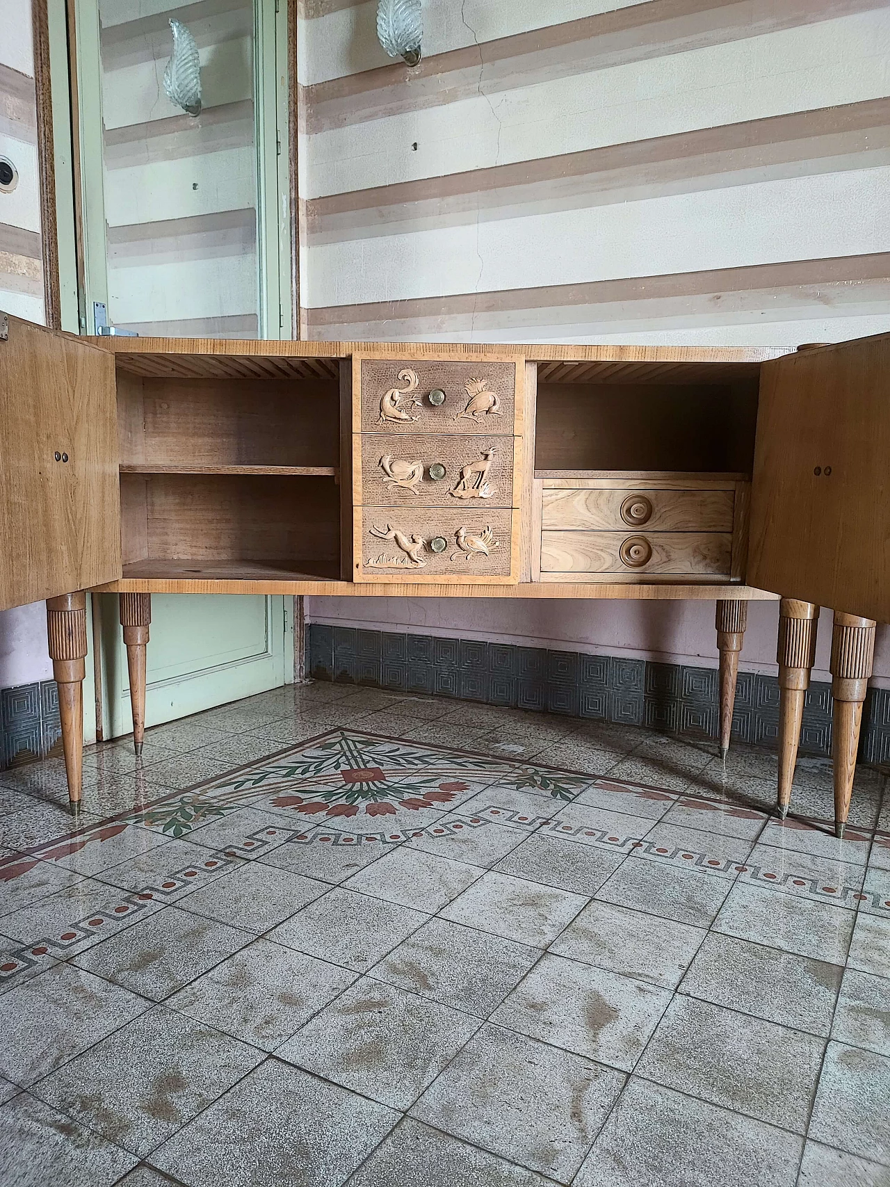 Oak sideboard by Pier Luigi Colli, 1950s 5