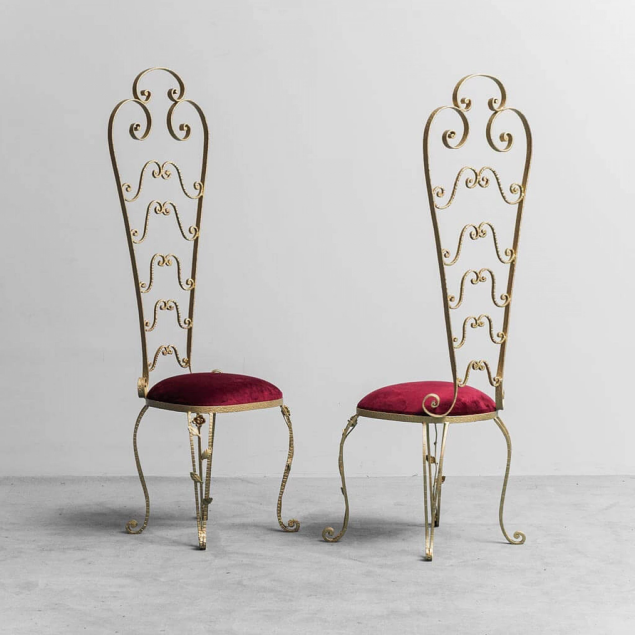 Pair of Chiavari chairs by Pier Luigi Colli, 1960s 1