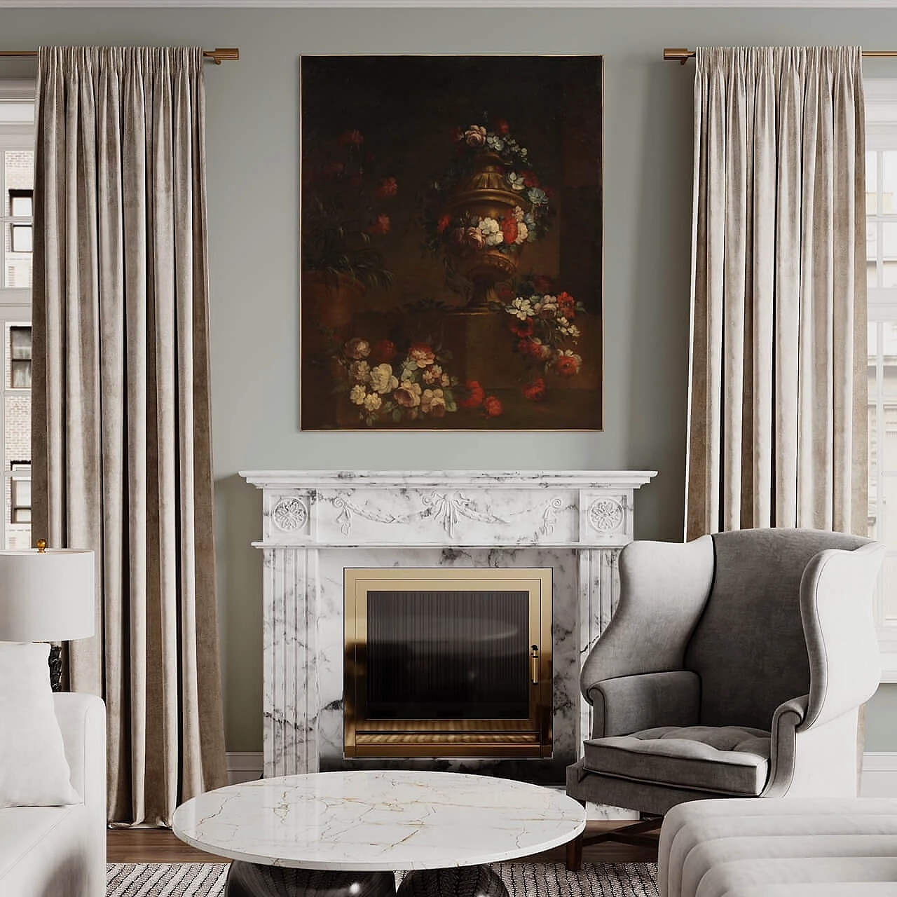 Natura morta con fiori, dipinto a olio su tela, prima metà del '700 15