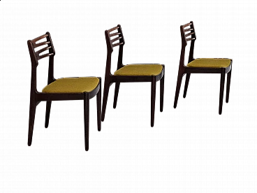 3 Chairs 101 by Johannes Andersen for Vamo Sønderborg, 1970s