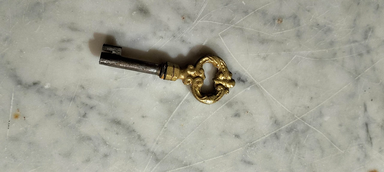 Vetrina Napoleone III in palissandro con decori in bronzo, metà '800 5