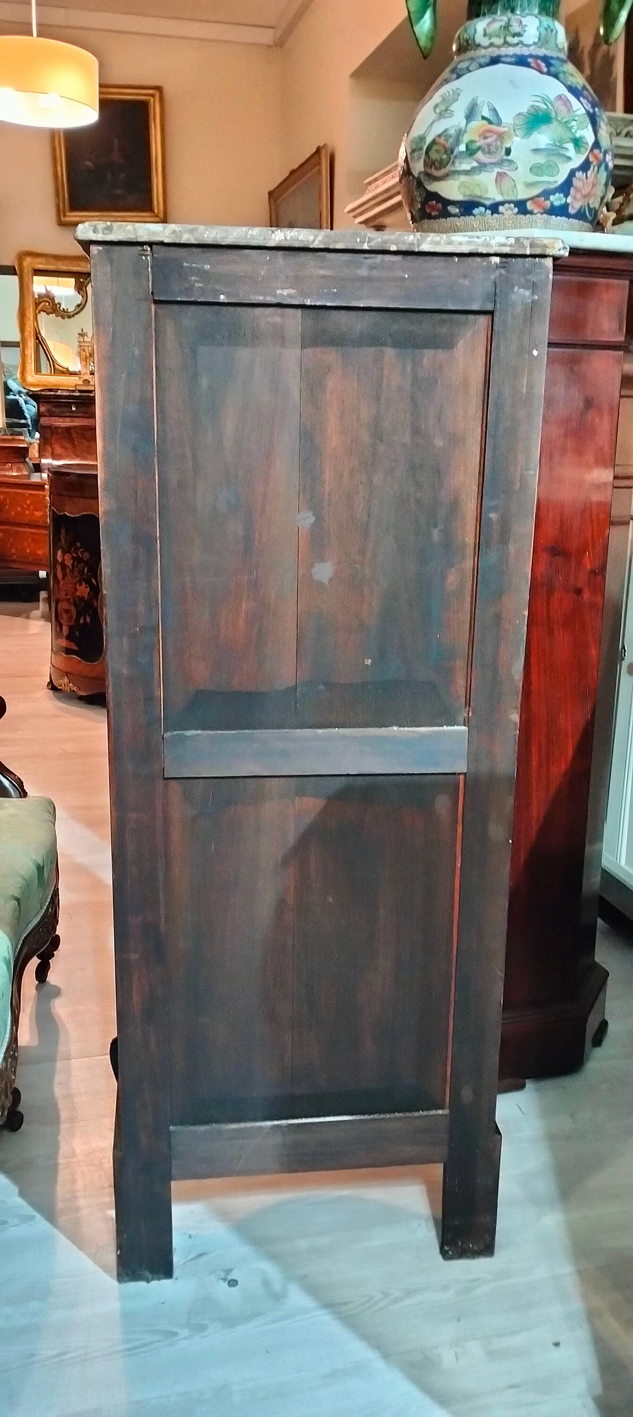 Vetrina Napoleone III in palissandro con decori in bronzo, metà '800 14