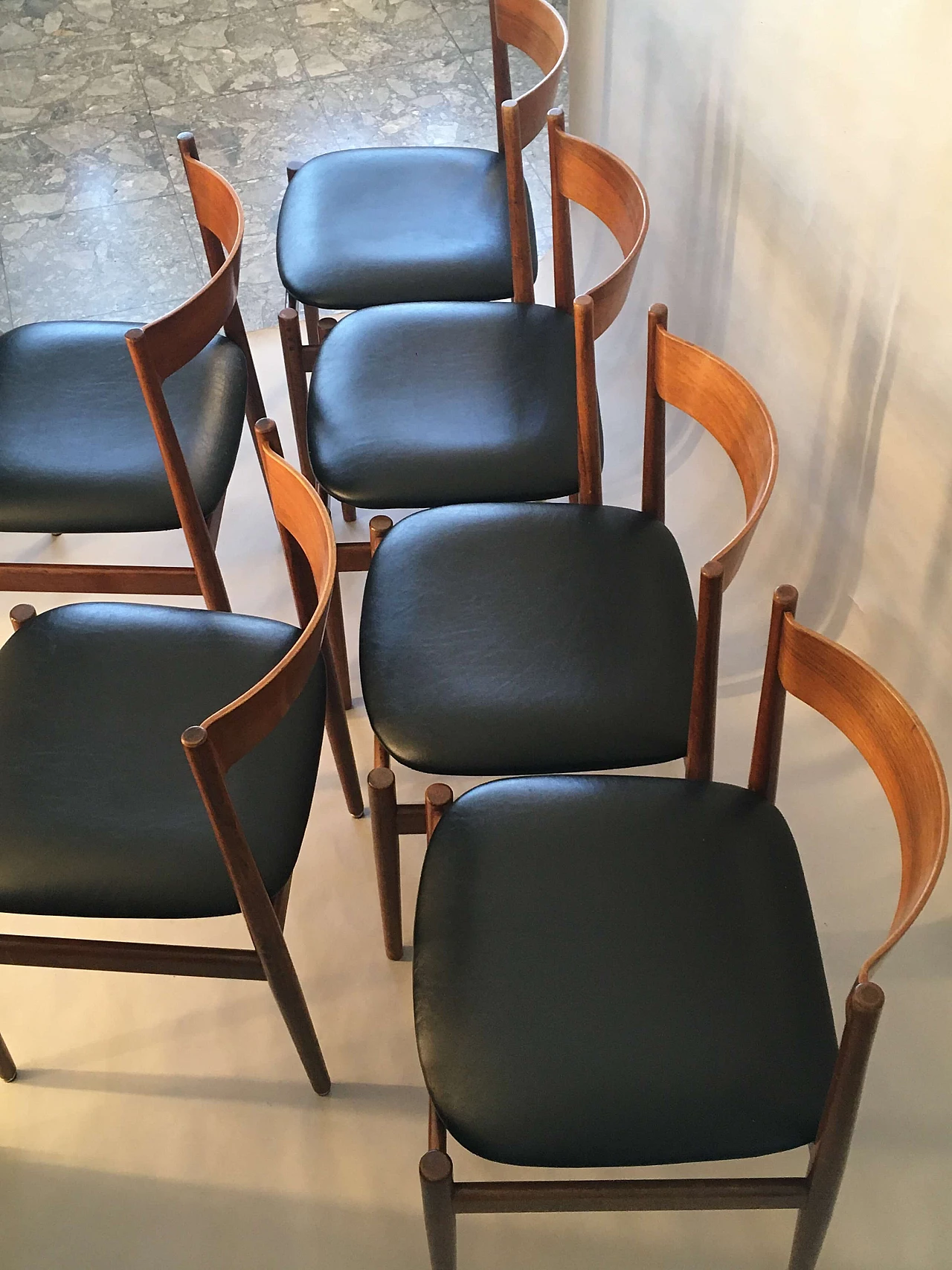 6 Sedie 101 di Gianfranco Frattini per Cassina, anni '60 34