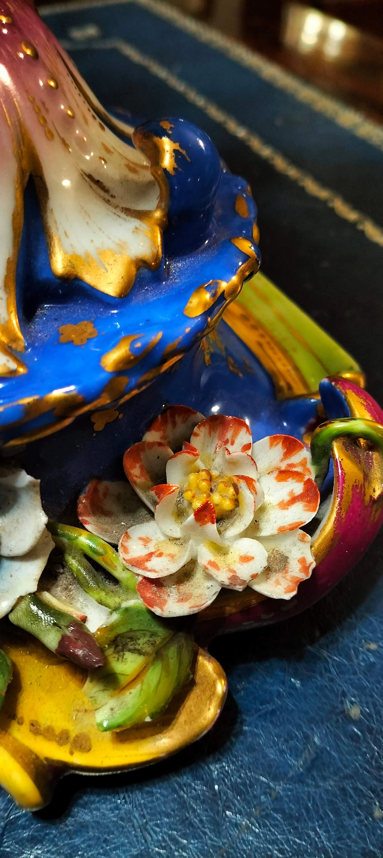 Coppia di vasi Luigi Filippo in porcellana dipinta, '800 5