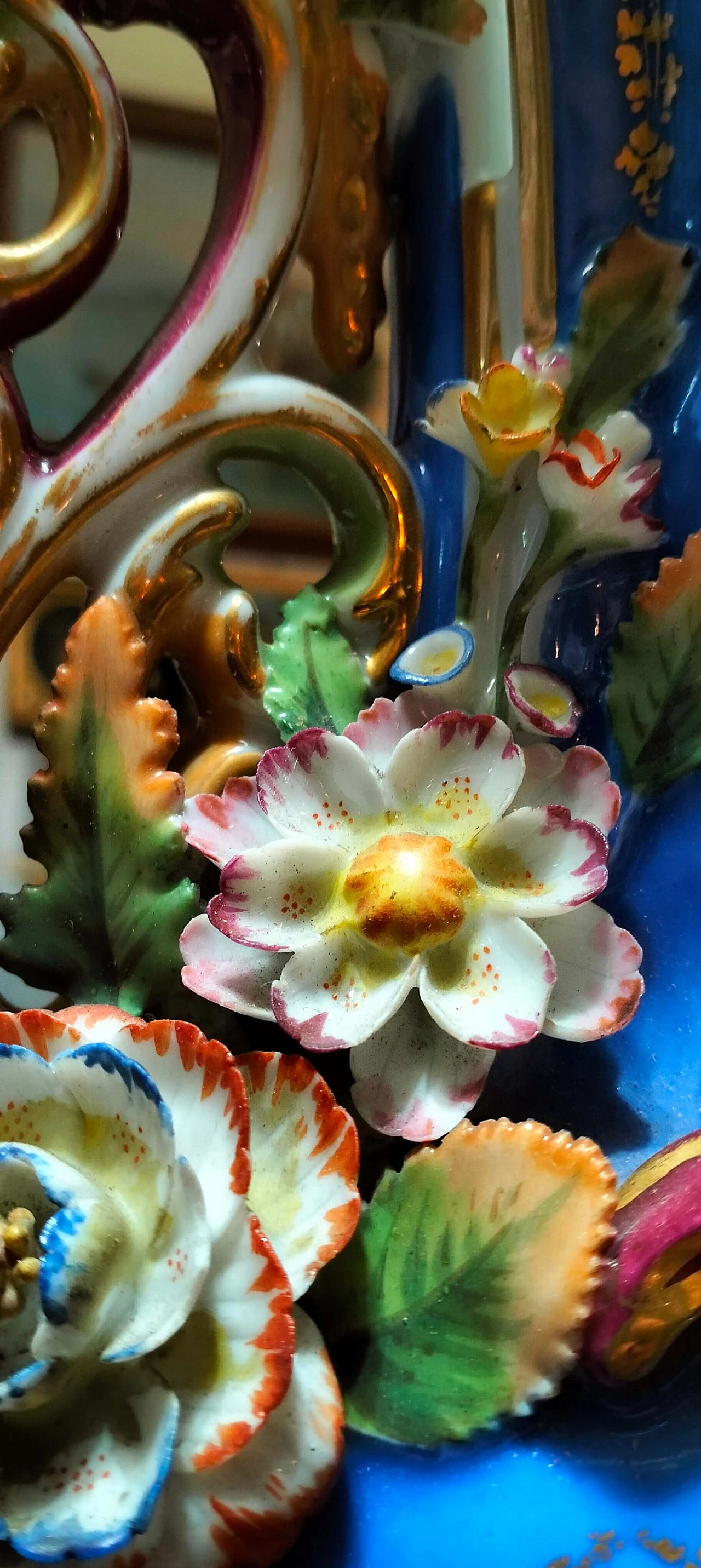 Coppia di vasi Luigi Filippo in porcellana dipinta, '800 7