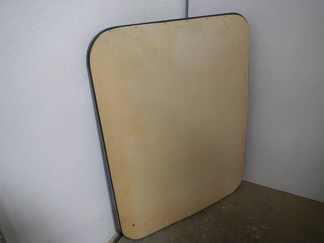 Mirror with black varnished beech frame, 1970s 7